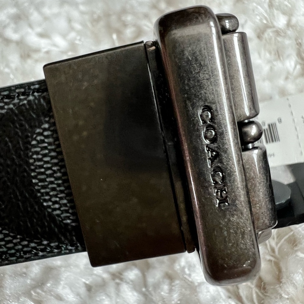 Coach Harness Buckle Reversible cut to size belt - Picture 8 of 14